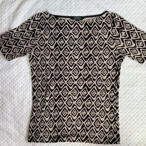 Lauren Geometric Patterned Top